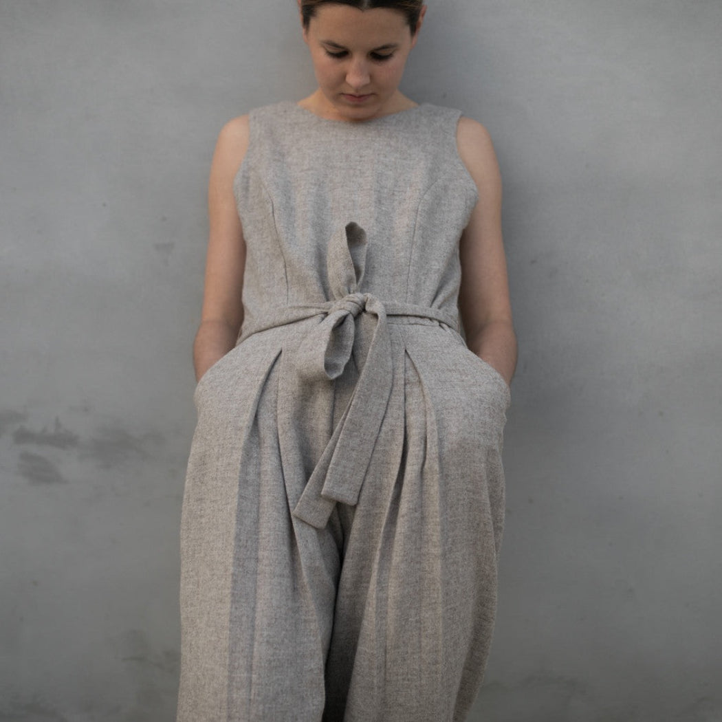 LINEN JUMPSUIT | OATMEAL